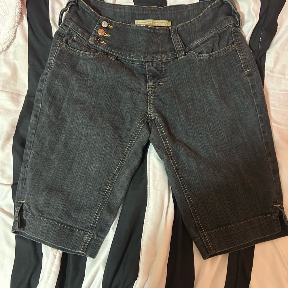 Boom Boom Jeans Charcoal Denim Shorts